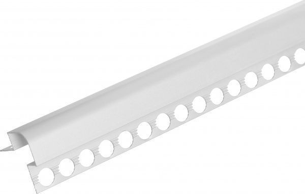 Профиль алюминиевый фигурный с отверстиями 25x25x2710 мм светлый 