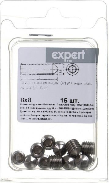 Штифт метрическая DIN914 8x8 мм 15 шт