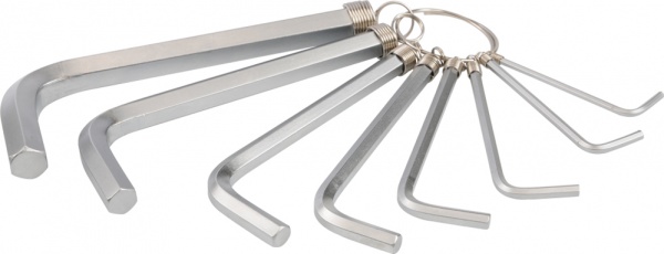 Набор ключей шестигранных YATO Cr-V М 2-10 мм 8 шт. YT-0503