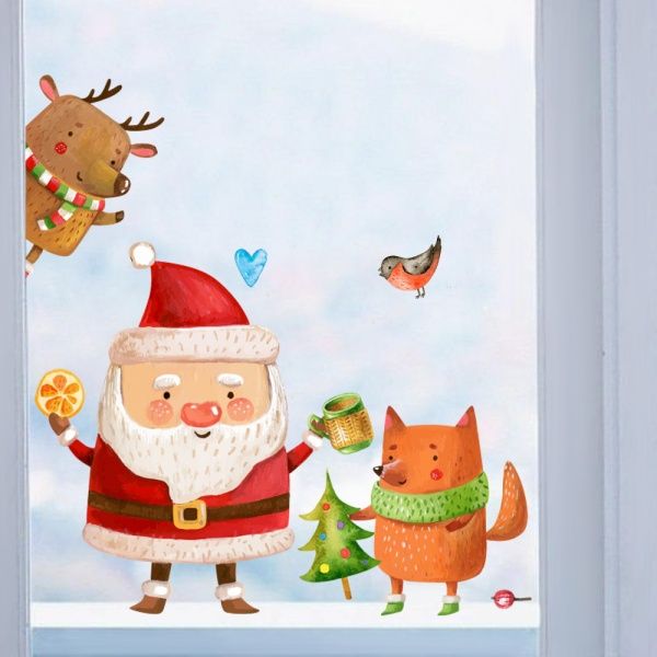 Декоративна наліпка Design stickers Санта 59,4х42 см 42x59,4 см