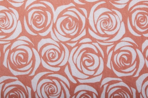 Простынь на резинке трикотажная Розы 160x200 см розовый с принтом Homeline 