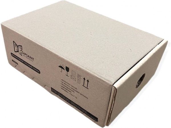 Плитка гіпсова пряма Gipsanit Boston біла 0,45 кв.м 