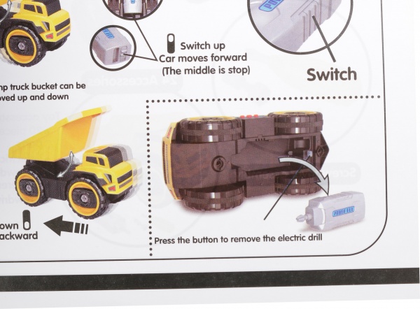 Конструктор MERX Limited вантажівка з шуруповертом 25х12х13.5 см MX0304523