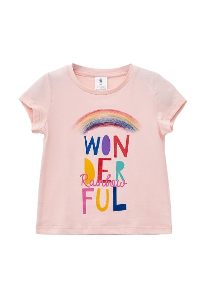 Футболка для дівчаток Роза 201018 р.104 пудра 