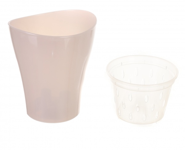 Горшок для орхидей Алеана Ника 13х15,5см фигурный 1 л розовая жемчужина 