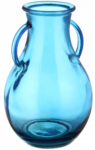 Ваза стеклянная San Miguel Cantaro 32 см голубая вода 