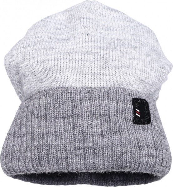 Шапочка детская для мальчика Kraft+ р.48-50 серый меланж 1739 