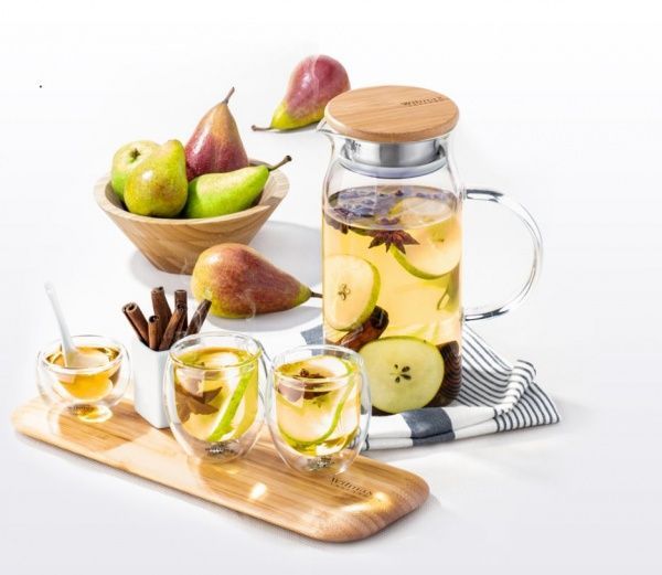 Глечик скляний з кришкою 1,5 л WL-888208 Wilmax