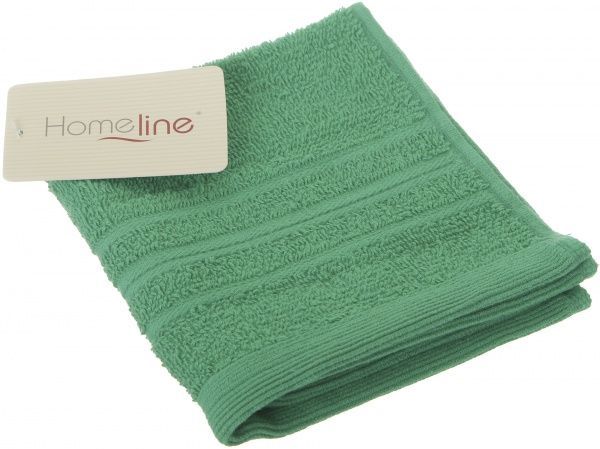 Полотенце с полосками 30x30 см зеленый Home Line 