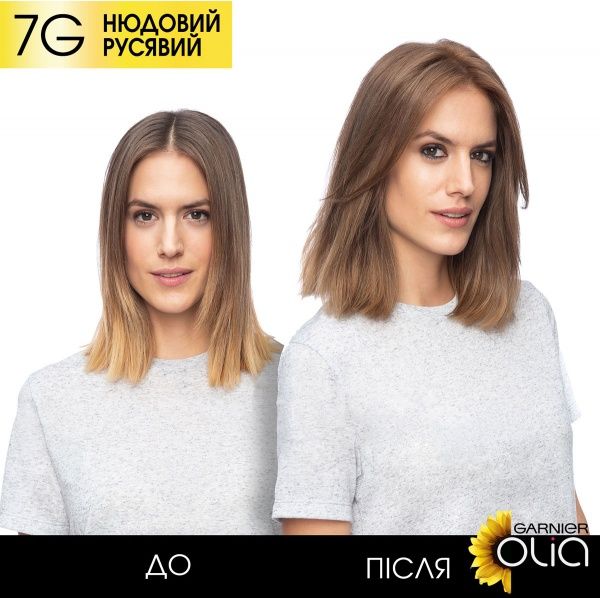 Фарба для волосся Garnier Olia 7g нюдовий русявий