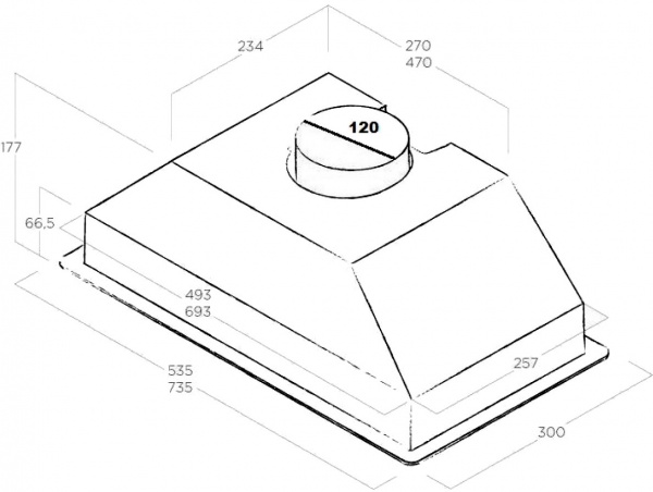 Вытяжка Elica ERA C BL/A/52