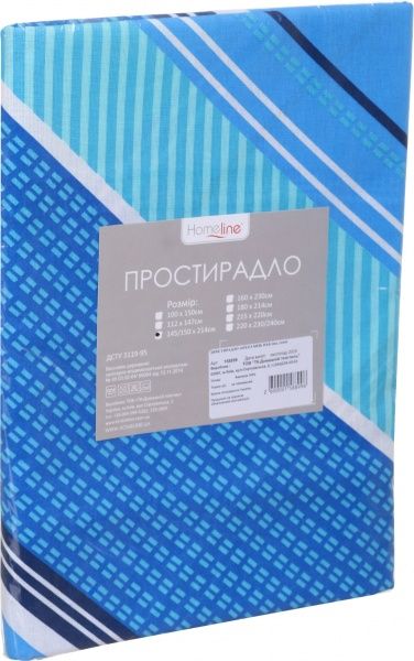 Простирадло бязь 145x215 см в асортименті Home Line 