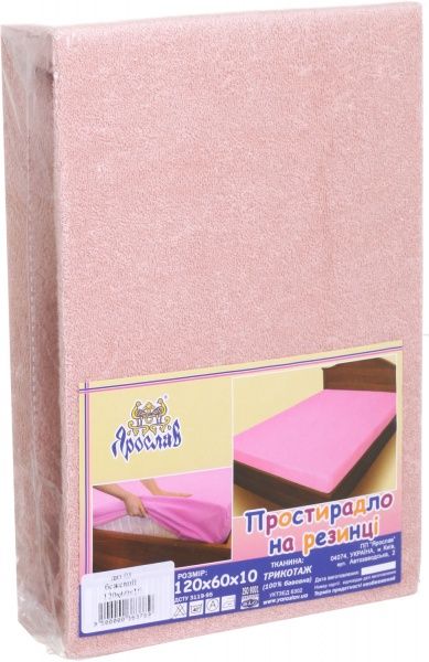 Простирадло на резинці Ярослав 60х120 см бежевий 