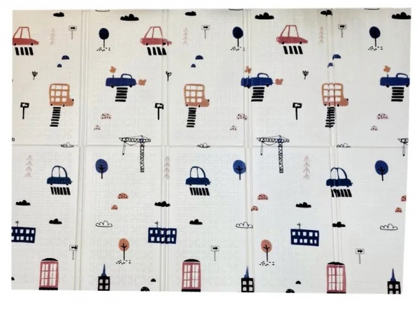  Lanor Килимок Lanor бебі мат Лев/Машинки (200х150х1см)