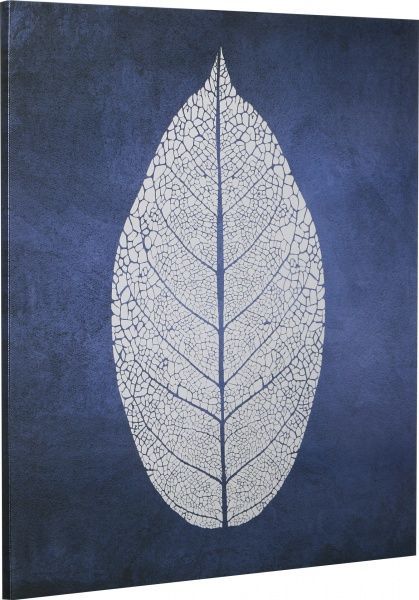 Картина-открытка Синий лист 65x65 см Styler 
