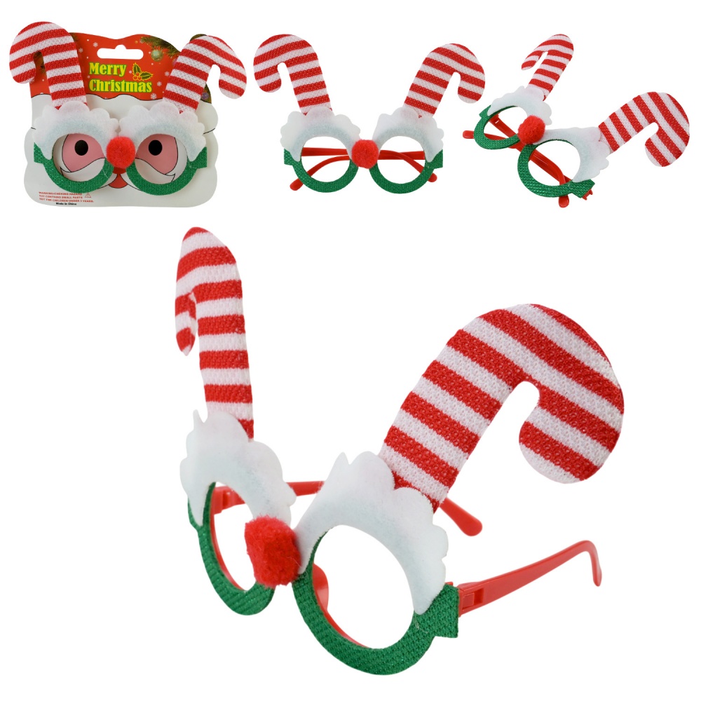 Аксессуар для карнавала Shantou Очки Санты E2422 в ассортименте