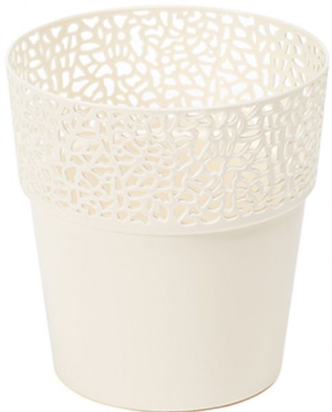 Горшок Lamela Росса 115 круглый кремовый 