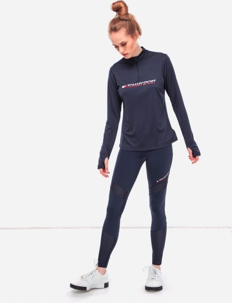 Джемпер Tommy Hilfiger 1/4 ZIP BASE LAYER TEE S10S100296401 р. M темно-синий