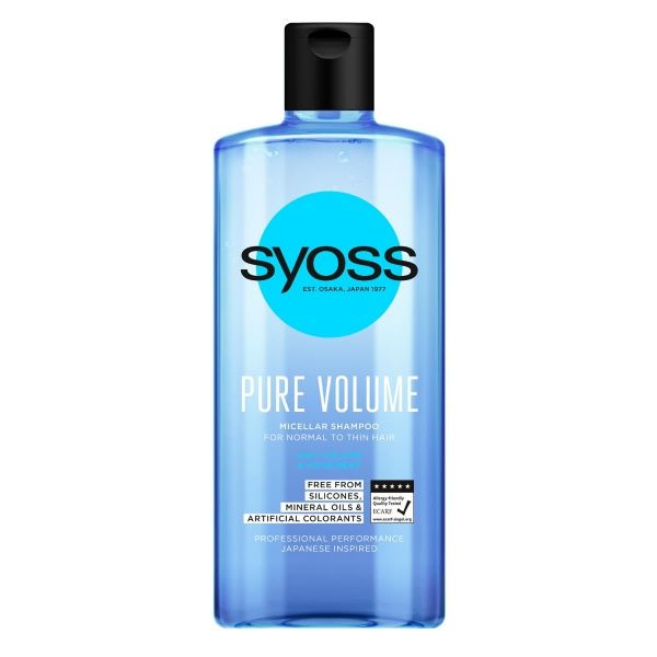 Шампунь Syoss Pure volume 440 мл