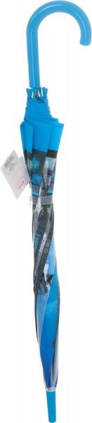 Зонт Урбанистика, трость, автомат голубой 