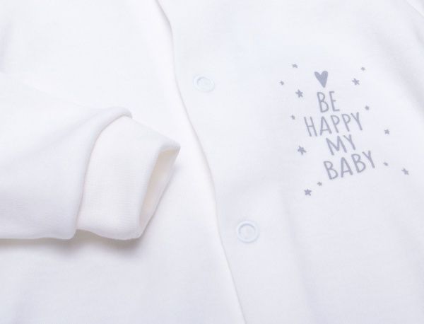 Комбинезон унисекс Bambinelli Be Happy Кмб301-2 р.80 молочный 
