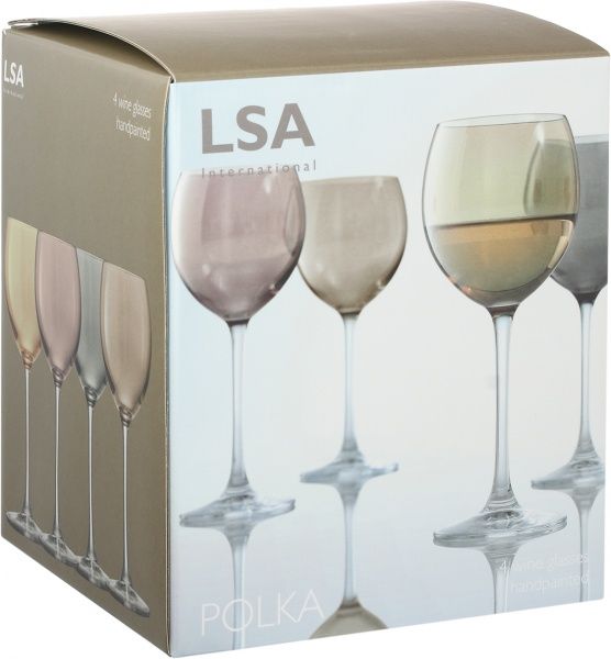 Набор бокалов для вина Polka Metallics 400 мл 4 шт. LSA