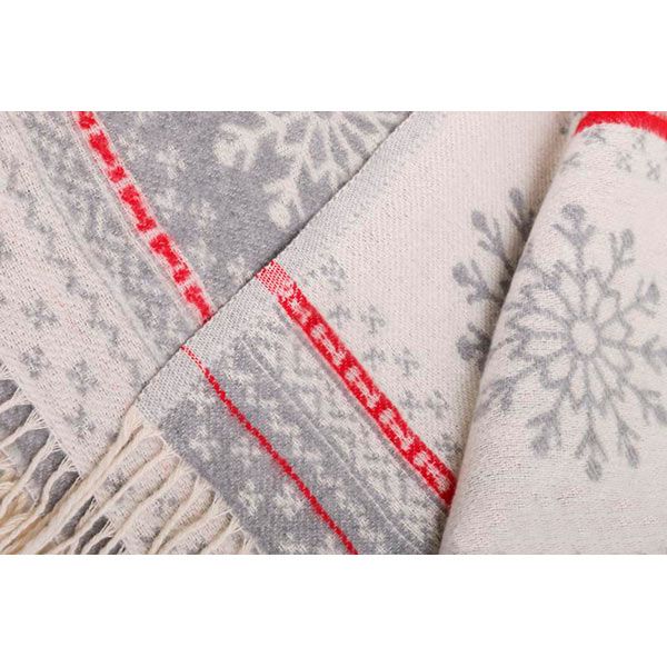 Плед Ярослав New Year cotton taupe 140x200 см