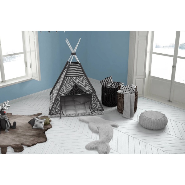 Килим Kayoom Lovely Kids Dolphin grey/blue 64 см x 90 см 