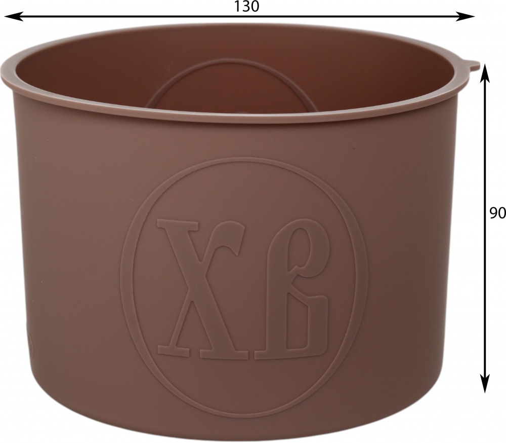 Набір форм для паски Smart Kitchen by Flamberg Peach&Brown 3 шт. коричневий