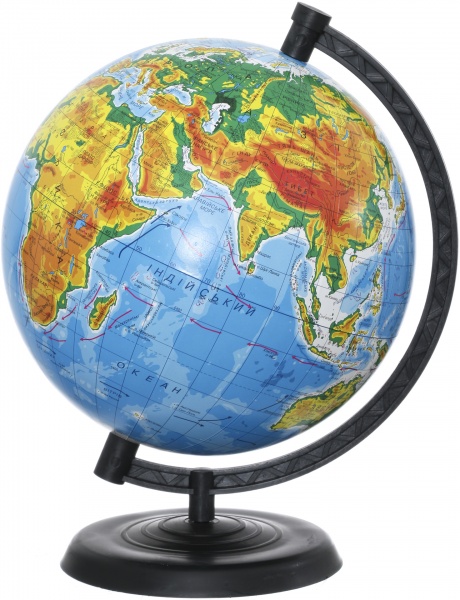 Глобус фізичний 220 мм