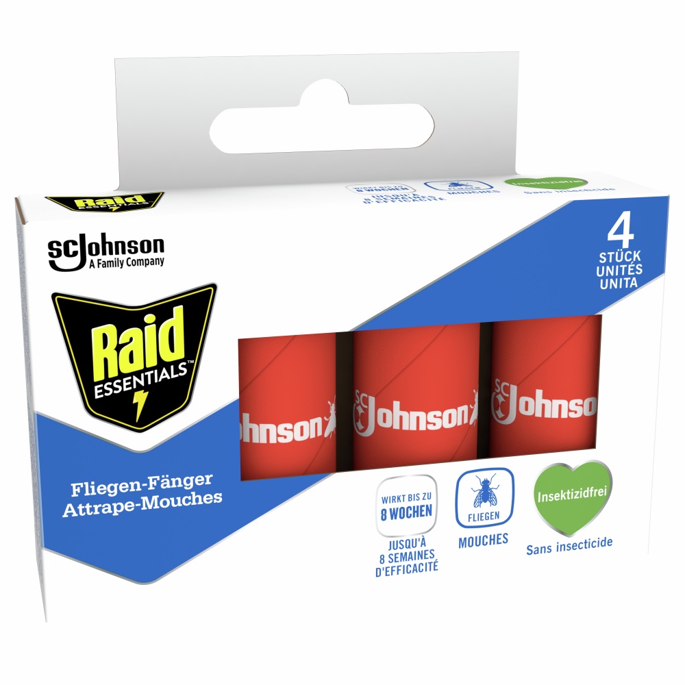 Лента-липучка Raid Защита от мух 4 шт