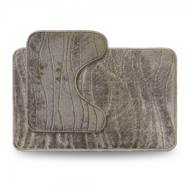 Набір килимків Dariana Econom 50x80+50x40 з вирізом бежевий