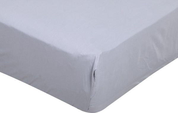 Простирадло на резинці Solid 160x200+30 см світло-сірий La Nuit 