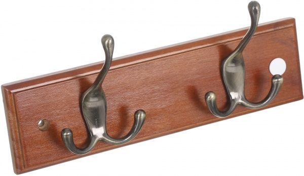 Вешалка для одежды II тип 1+2 бронза/орех