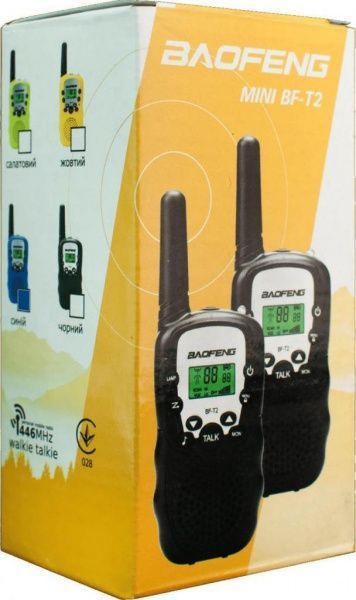 Рация Baofeng портативная MiNi BF-T2 PMR446 Blue (MiNiBFT2_BE)