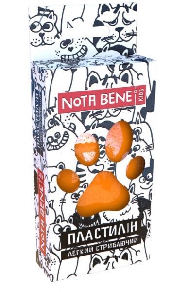 Пластилін легкий стрибаючий 15 помаранчевий неон Nota Bene