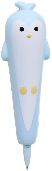 Ручка шариковая Пингвин, голубой 