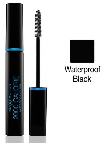 Туш для вій Max Factor 2000 CALORIE MASCARA WATERPROOF водостійка об'ємна № 01 BLACK Чорний 10 мл