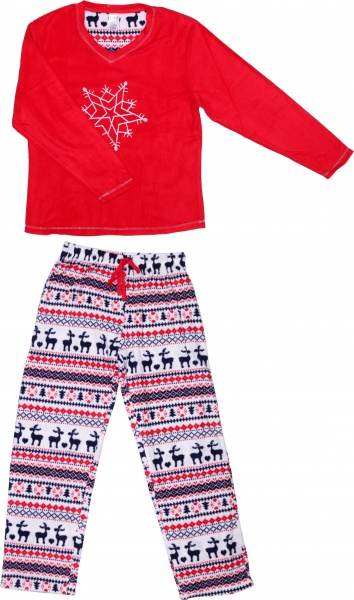 Костюм домашний женский La Nuit Home Christmasy р. XS красный с белым 