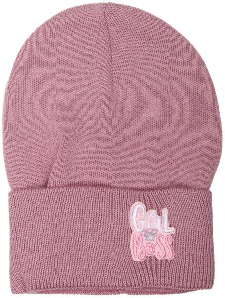 Шапочка дитяча для дівчинки Kraft+ арт. 2642 р.50-52 світла пудра 