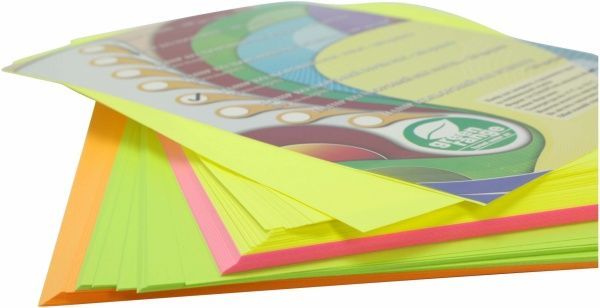Папір офісний UniColor A4 80 г/м Mix Neon 200 аркушів різнокольоровий 