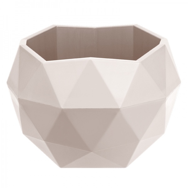 Кашпо Топаз фігурний 0,45 л кремовий (КШ-9154) 