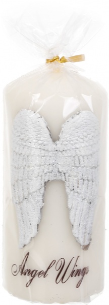 Свічка декоративна Циліндр 70х100 Крила ангела Pako-If