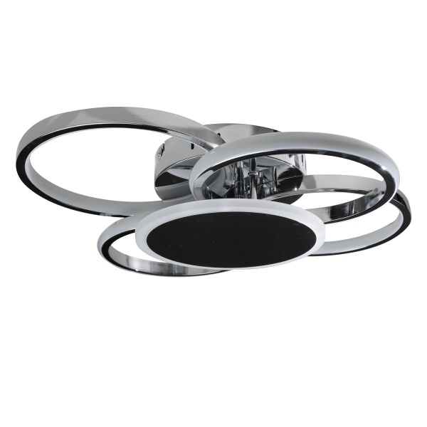 Світильник світлодіодний LED CONCEPT Sutton LED R 4 з пультом ДК 95 Вт хром 2800-6000 К 