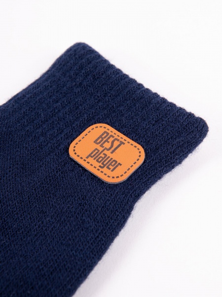 Перчатки YO! (5904921651134) р.22 темно-синий 