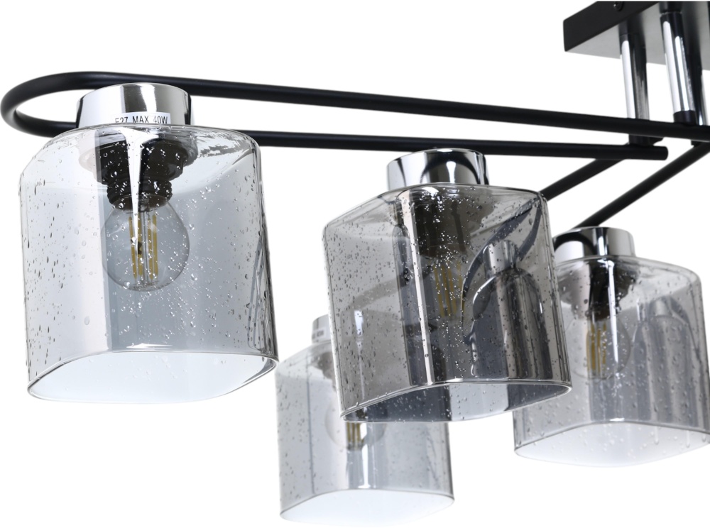 Люстра Sensio Orlean 8x40 Вт E27 чорний хром LS-07380/8B-E2740W