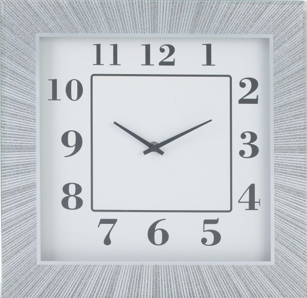 Часы настенные Луч 40x5x40 см серебристый