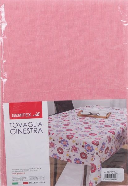 Скатертина Ginestra 140x180 см рожевий Gemitex 