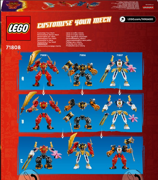 Конструктор LEGO NINJAGO Робот огненной стихии Кая 71808