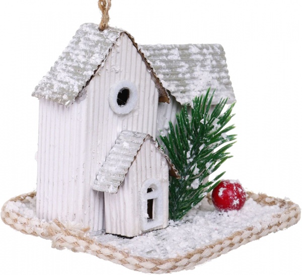 Елочная игрушка Домик 10 см HF20H06 